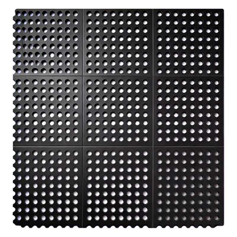 Tapete antifatiga clásico caucho ergonómico personal de pie jornada laboral