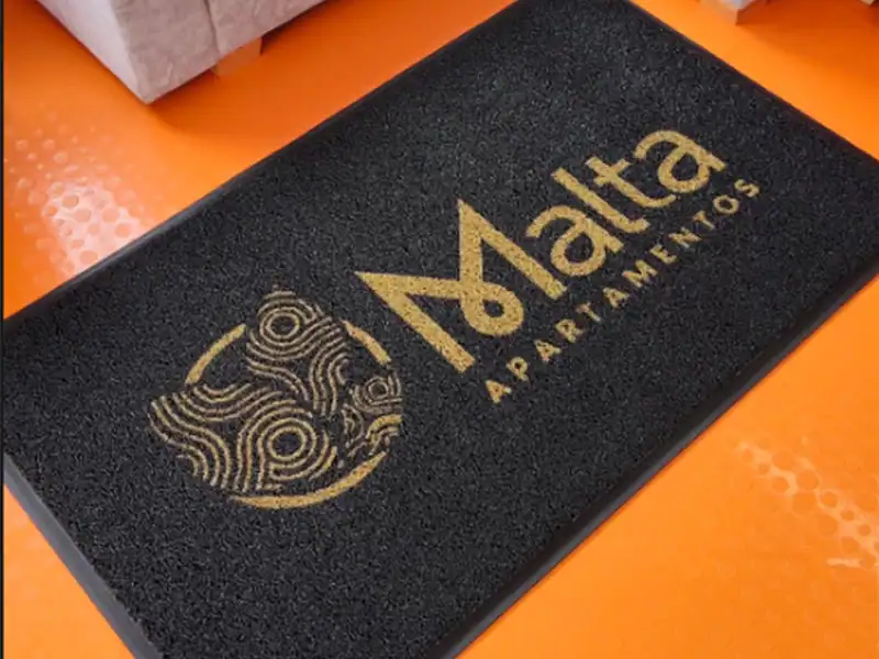 Tapete publicitario felpudo para entrada de conjunto y empresa Venezuela