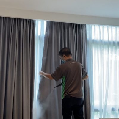 Limpieza de cortinas